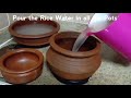 How to use new Mud Pots for cooking | Seasoning of Mud Pots | Seasoning of clay pots