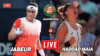 Jabeur vs Haddad Maia Live Stream | French Open 2023 | Ons Jabeur vs Beatriz Haddad Maia Live