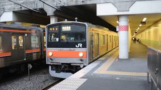 205系5000番台 千ｹﾖM6編成　武蔵野線新八柱駅発車