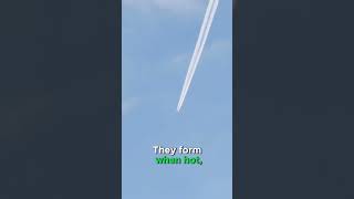 Why Do Planes Leave White Trails in the Sky? #shorts #aviation #education