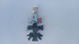 Dije Cruz de Caravaca Original 5 cms plata 925 www.joyeriaesoterica.com 3334607757