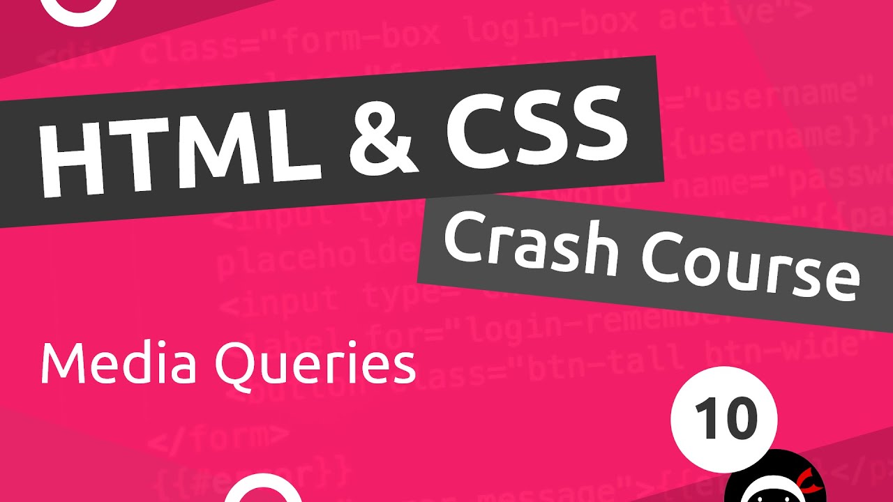 Html Css Crash Course Tutorial 10 Intro To Media Queries Youtube Html Css Crash Course Tutorial 10 Intro To Media Queries Youtube