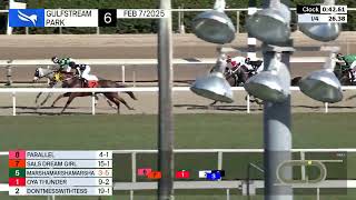 Gulfstream Park Carrera 1 - 6 de Febrero 2025