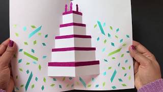 DIY Pop Up Cake Card - Easy Birthday Card