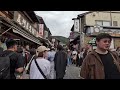 【4k】2024年4月6日（土）桜満開の京都清水寺。ほぼ9割外国人観光客で大大混雑ぶり！樱花盛开的京都清水寺。那里非常拥挤，几乎90%都是外国游客！