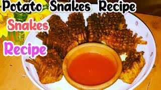 আলু দিয়ে বিকেলের নাস্তা তৈরি করে নিলাম। Potato Snakes Recipe!How to Make Potato Snakes Recipe!