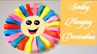 Smiley Craft 😃😃😃😃for School home and all  Decoration purpose Hanging Idea ll easy Hands