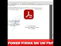 ✅ Como poner una firma a un archivo PDF