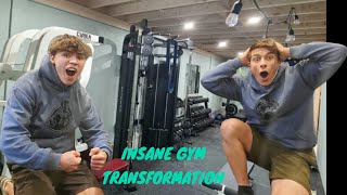 INSANE Home Gym Transformation! 1 year build!