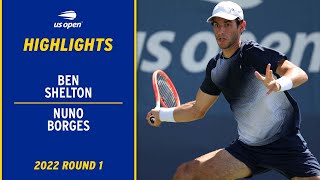 Ben Shelton vs. Nuno Borges Highlights | 2022 US Open Round 1
