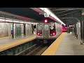 nyc subway rare tgc 3 being pushed by a 5 car r160 g train 3 22 24