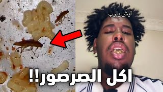 طلب أكل وهذا الي طلع له في الصحن!