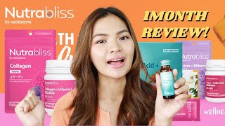 COLLAGEN SUPPLEMENT FOR AS LOW AS 7PESOS?? 1MONTH REVIEW OF NUTRABLISS BY WATSONS 🤔