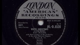 Pat Boone 'White Christmas' 1957 78 rpm