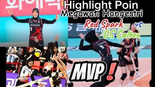 Highlight Poin Megawati Hangestri | Red Sparks vs GS Caltex | Ronde 4 V-League 2024/2025(10-01-2025)