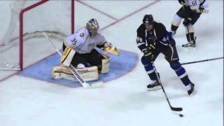 Jamie Langenbrunner goal. Nashville Predators vs St. Louis Blues. 27 Mar 2012 NHL Hockey