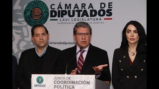 EN VIVO / Conferencia de prensa del Dip. Ricardo Monreal Ávila, presidente de la Jucopo