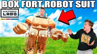 BOX FORT ROBOT SUIT!! 📦🤖 Nintendo LABO Box Fort & Gameplay