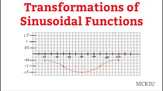 Transformations of Sinusoidal Functions (MCR3U)