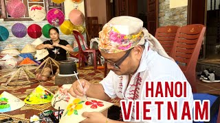 Conical Hat Workshop in Hanoi VIETNAM 🇻🇳 #travel #hanoi #vietnam #culture #tourism #history #viral