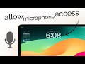 How to Allow Microphone Access on iPad (tutorial)