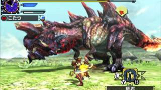 【MHX】(桐花＆獣宿未所持)回復なし 燼滅刃ディノバルドLv1 11:18 (ブシドー双剣)【特殊許可】