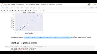 Prediction using Supervised Machine Learning | Data Science | Spark Foundation Internship #task1