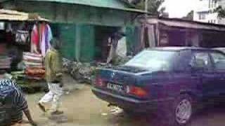 Driving through Serekunda, The Gambia, Africa