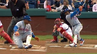 NYM@PHI: Cespedes falls on swing, then homers