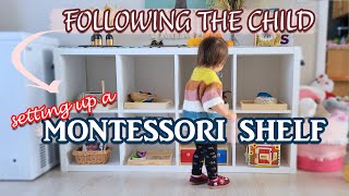 MONTESSORI SHELF SETUP THAT FOLLOWS THE CHILD | How to Select Montessori Shelf Activities