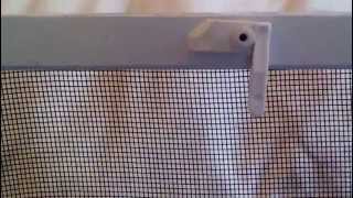 How to remove a window screen without lift tabs