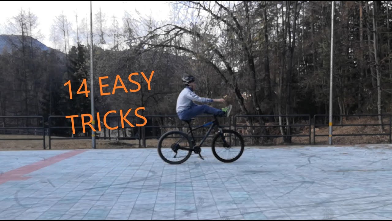 14 EASY MTB TRICKS - YouTube