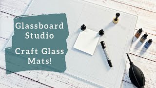 GlassBoard Studio True White Glass Mat | Mix  Media Mat | Review and Demo | Craft Glass Mat!