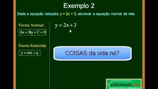 Matemática - Aula 55 - Geometria Analítica - Formas da Equação da Reta - Parte 1 - Final