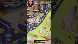 🔥 Exclusive Mangalagiri Pattu Dress Materials _ Latest Designs at Sri #vajrasilks  #dressmaterials