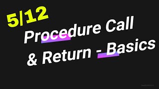 Stack Memory Part5 - Procedure call and Return || Operating Systems || Memory Management in Linux