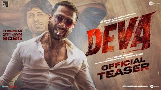 Deva - Official Teaser | Shahid Kapoor \u0026 Pooja Hegde | Rosshan Andrrews | In Cinemas 31st Jan