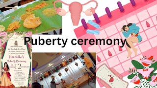 #Puberty ceremony #Ritu Kala Samskaram#Manjal Neerattu Vizha#Ritu Kala Samskara#💖💝💐🩸🧻🥻🛍👝🧯✨️🎉