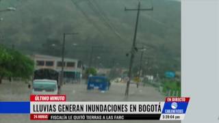 Lluvias provocan emergencias y caída del techo de la Media Torta en Bogotá