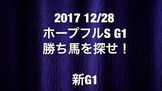 【競馬予想】2017 12/28 ホープフルS G1 勝ち馬を探せ！ 新G1