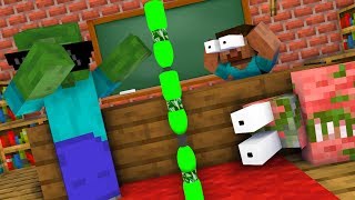 Monster School : BOTTLE FLIP CHALLENGE - Minecraft Animation