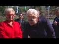 lithuanian president plants tree at the grove of nations