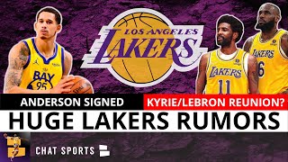 HUGE Lakers Trade Rumors On Kyrie Irving & Kevin Durant + Lakers Sign Juan Toscano-Anderson