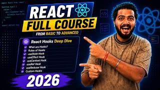 Master React Hooks in One Video ⚛️ | Part-5 | useState, useEffect, useContext & Custom Hooks |