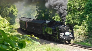 『C11325・快速SL只見線新緑号[9425レ]』2017/5/21‪(JR只見線・郷戸駅～滝谷駅｢古屋敷のSカーブ｣)‬ Nikon COOLPIX L840