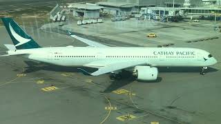 B-LRN Cathay Pacific Airbus A350-941 taxiing to Gate 8(CX110)