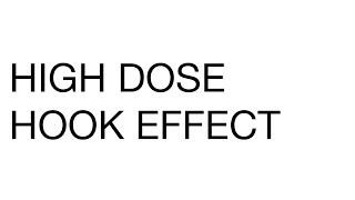 HIGH DOSE HOOK EFFECT! #biochemistry #mdbiochemistry
