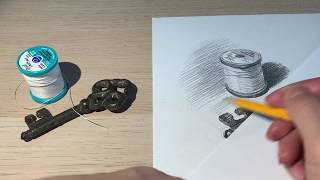 Drawing and Shading: Cylindrical and Blocky Objects of Various Color and Texture