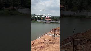 Mangalore Gurupur New Bridge under construction as part of NH169 road widening