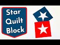 Star Quilt Block - Grab this pattern and start making your own stars!